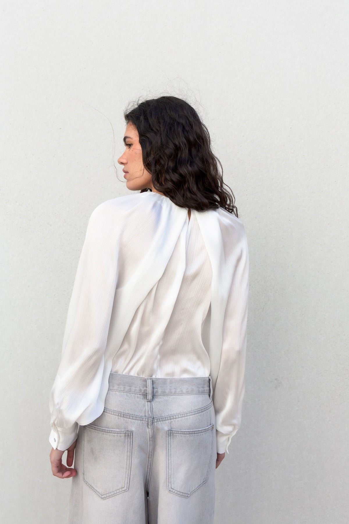 BLUSA SATINADA