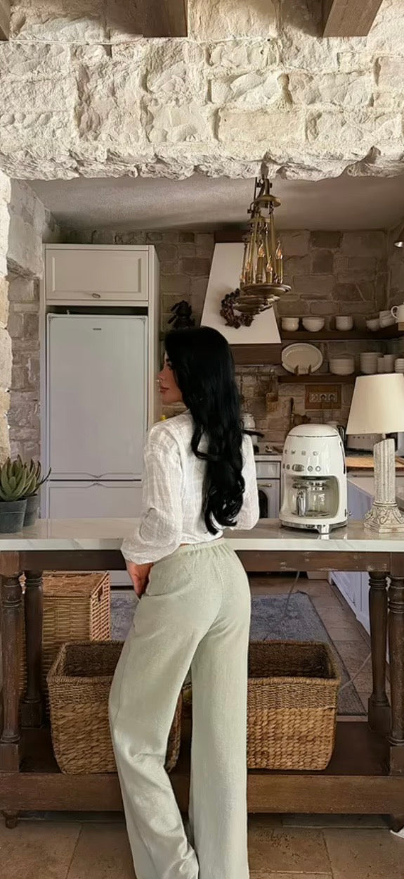 PANTALÓN EFECTO LINO