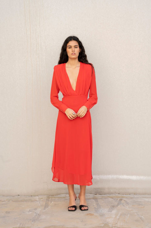 VESTIDO MIDI GASA