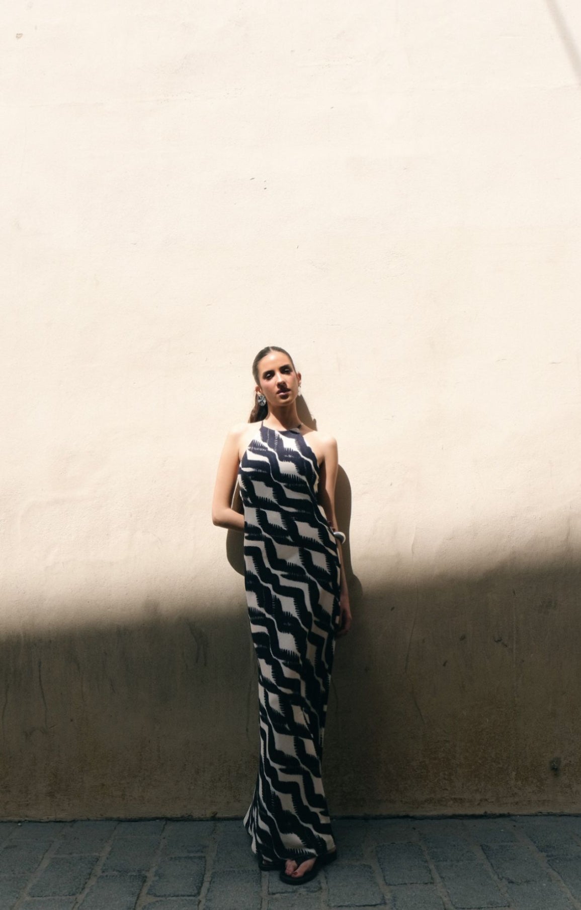 VESTIDO HALTER ESTAMPADO