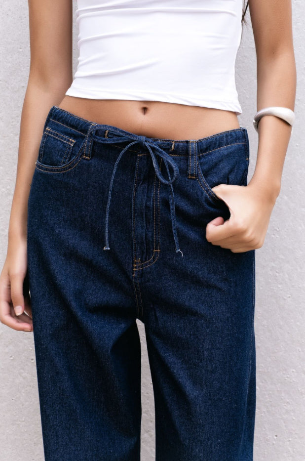 PANTALON FLUIDO EFECTO DENIM
