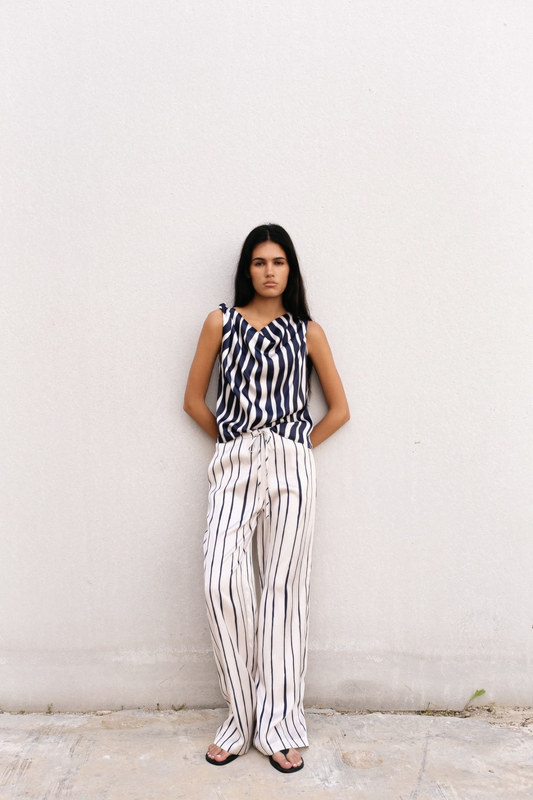 PANTALÓN SATINADO RAYAS