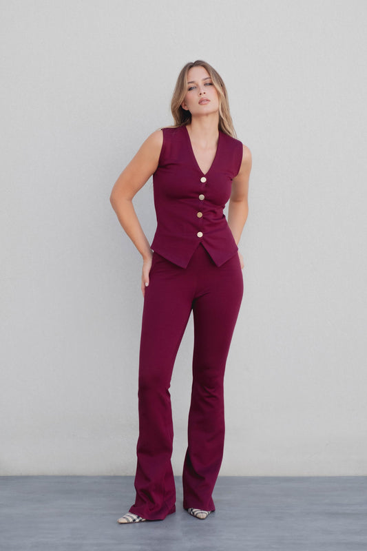 TOP CHALECO PUNTO TEXTURA