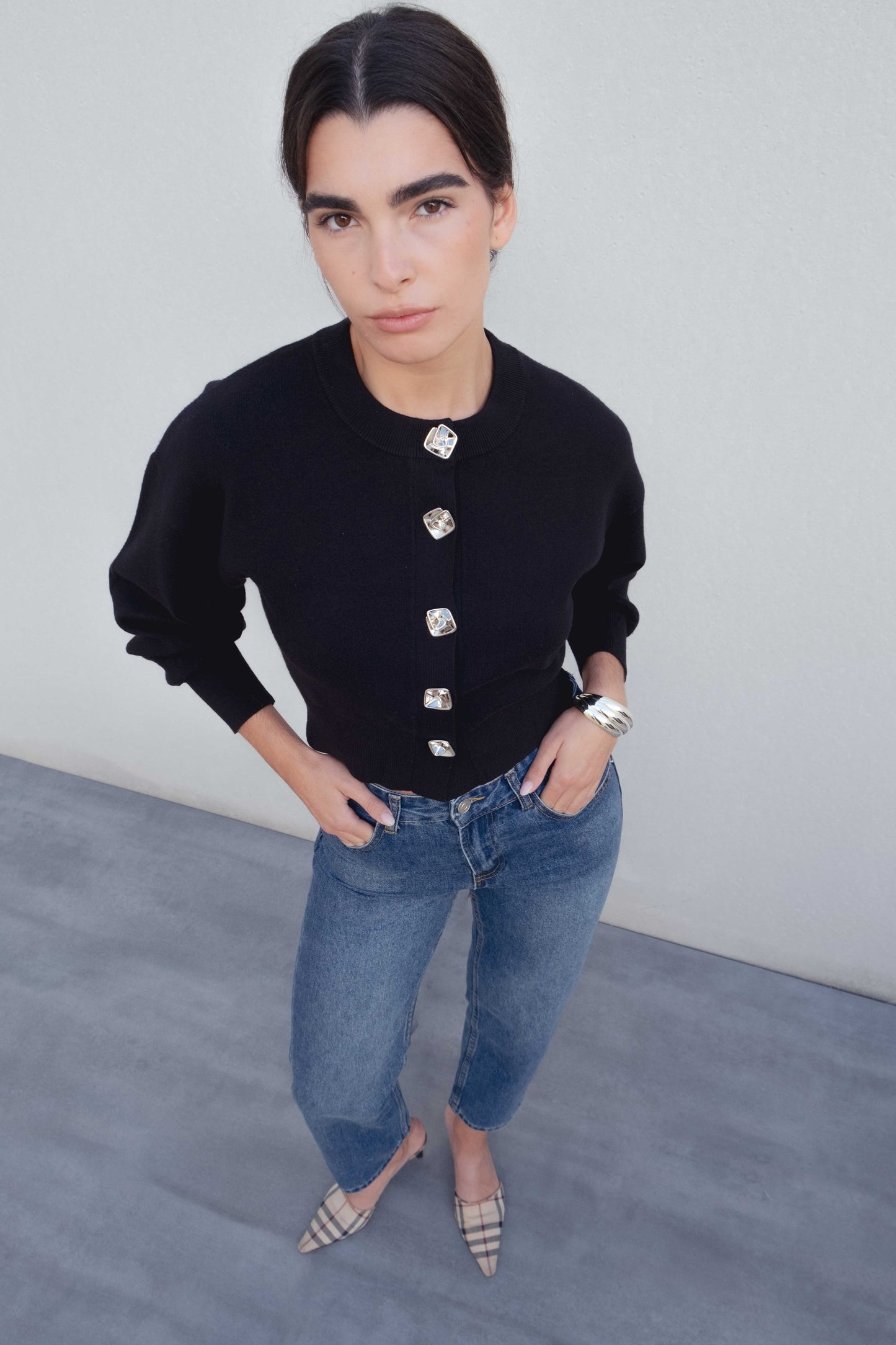 CHAQUETA PUNTO BOTONES