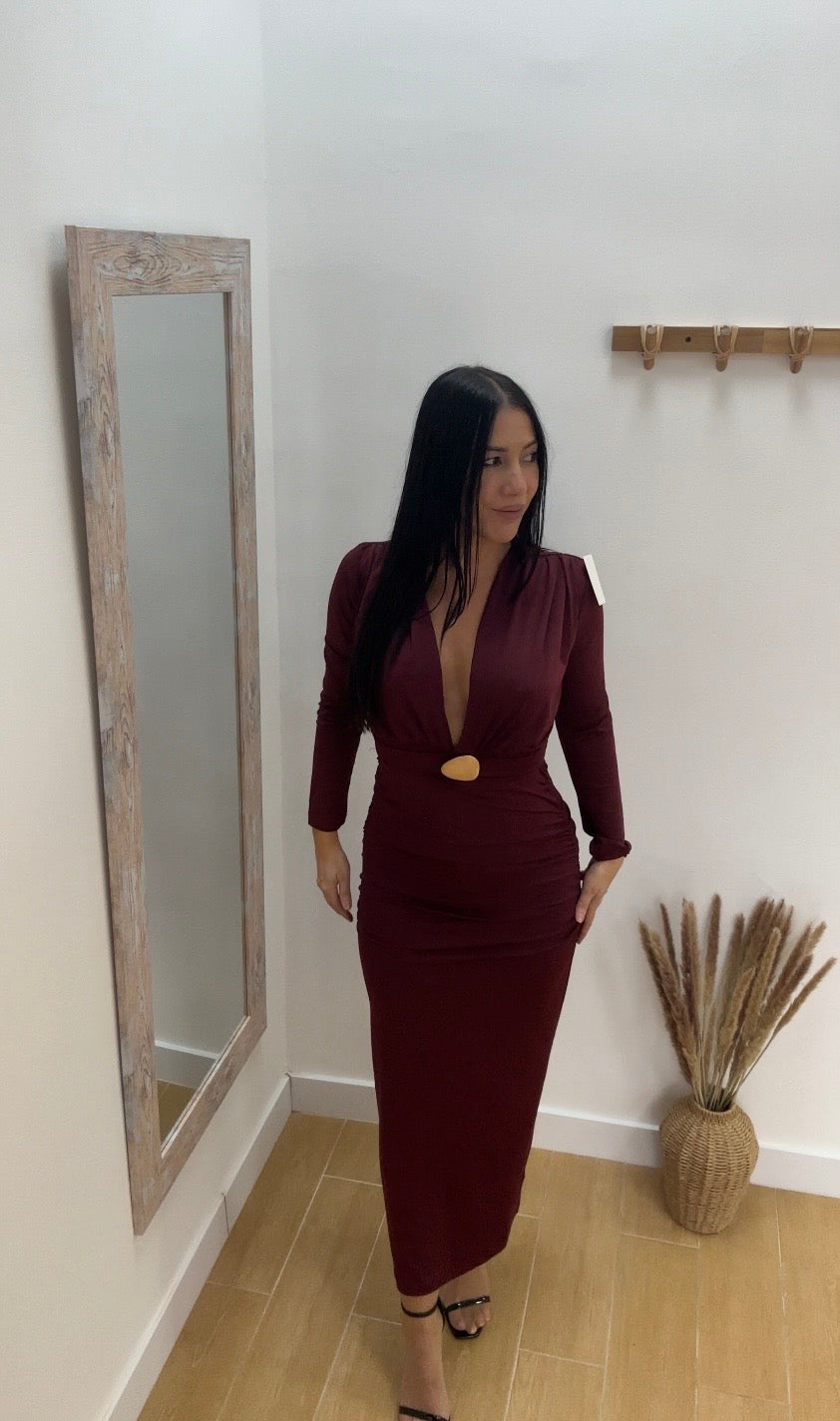 VESTIDO APLIQUE DORADO