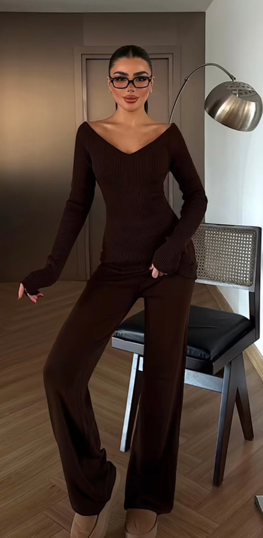 Conjunto pantalón palazzo