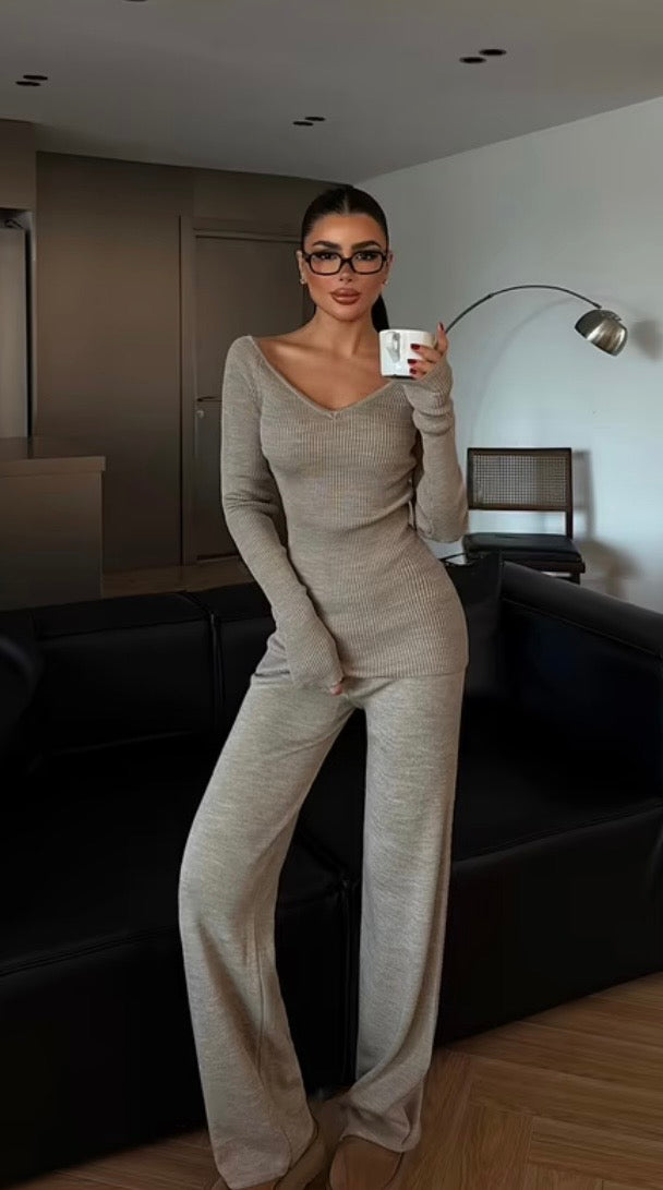 Conjunto pantalón palazzo