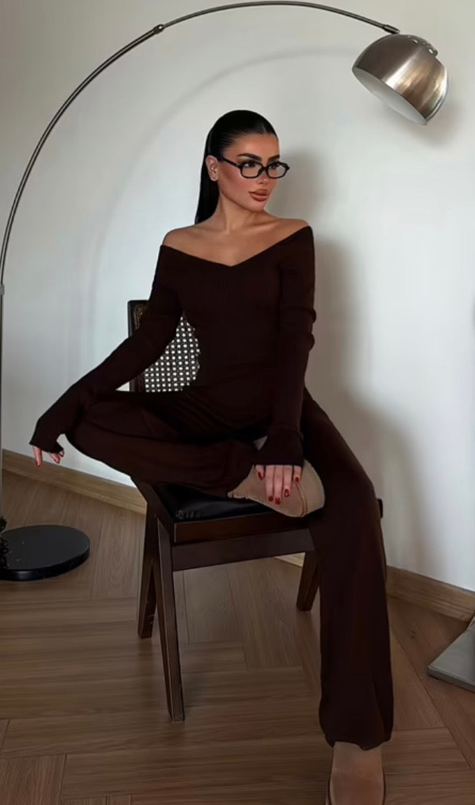 Conjunto pantalón palazzo