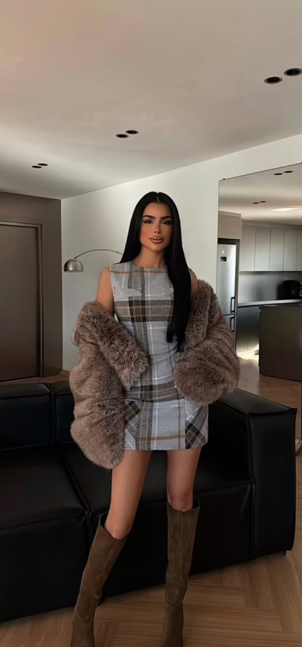 VESTIDO CUADROS