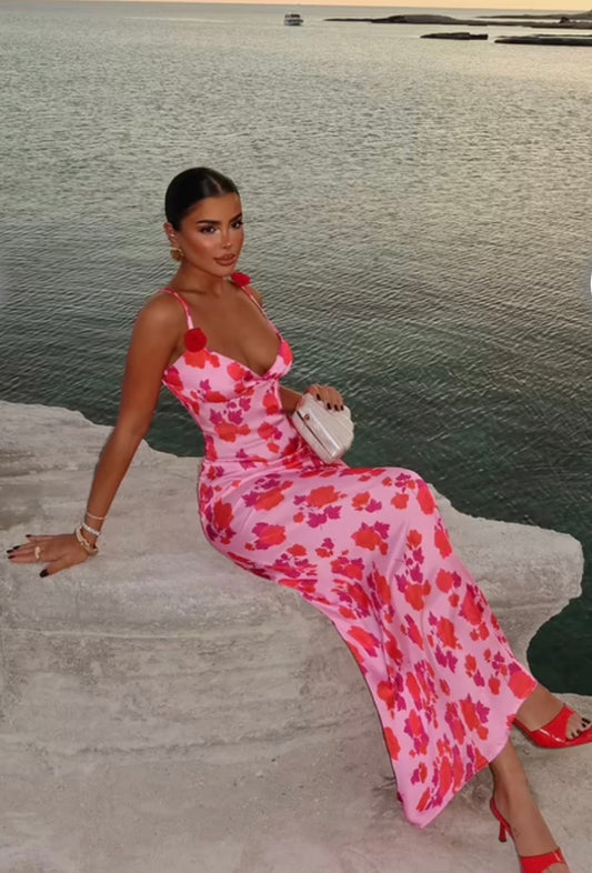 VESTIDO ROSAS