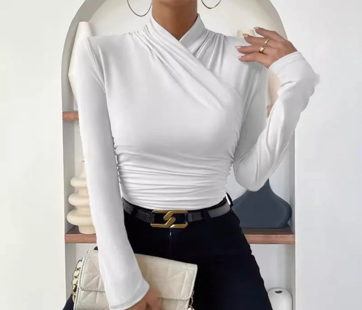 CAMISETA ESCOTE CRUZADO
