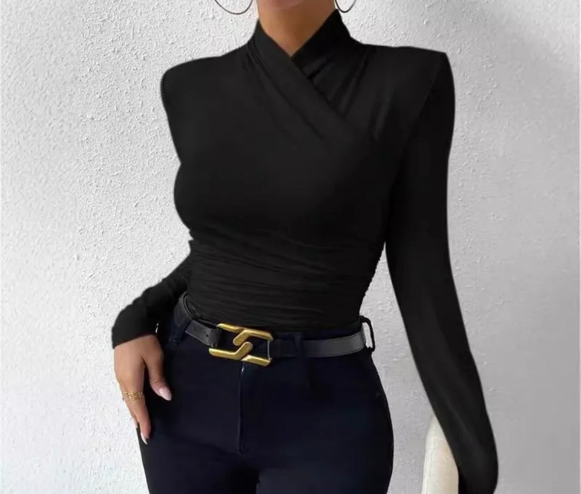 CAMISETA ESCOTE CRUZADO